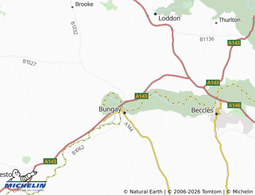 Mapa MICHELIN Ditchingham - ViaMichelin