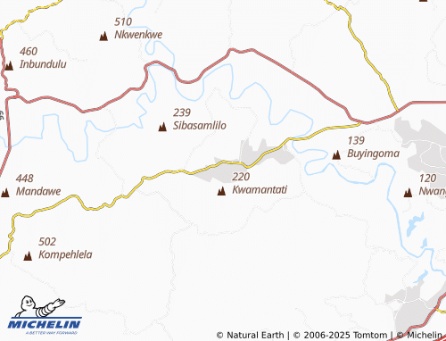 MICHELIN-Landkarte Khabingwe - ViaMichelin