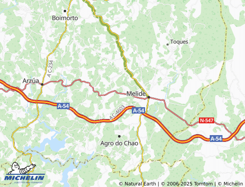 MICHELIN Barreiro de Abaixo map - ViaMichelin