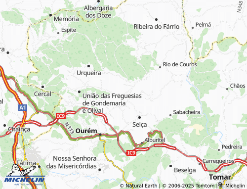 MICHELIN Casais da Abadia map - ViaMichelin