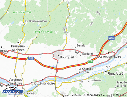MICHELIN Marcé map - ViaMichelin