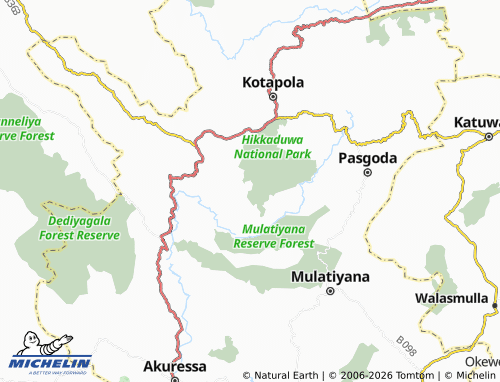 Carte MICHELIN Wanasinkanda - ViaMichelin