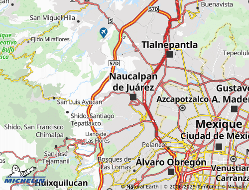 Kaart MICHELIN San Mateo Nopala Sur - ViaMichelin