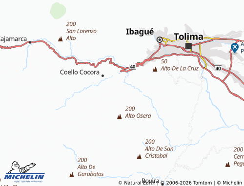 Mappa MICHELIN San Cristóbal Parte Baja - ViaMichelin