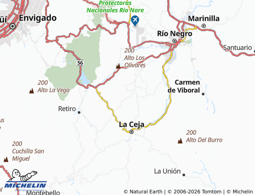 Carte MICHELIN El Higuerón - ViaMichelin