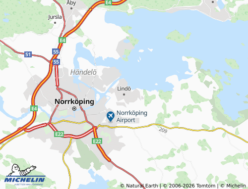 Carte MICHELIN Lindö - ViaMichelin