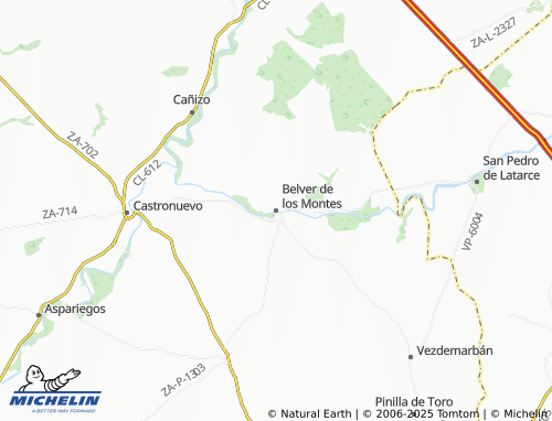 MICHELIN Belver de los Montes map - ViaMichelin