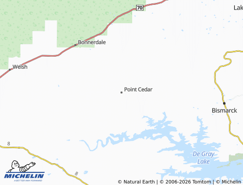 Mapa MICHELIN Point Cedar - ViaMichelin