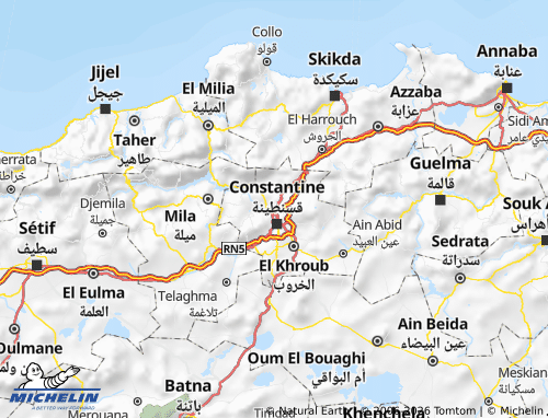 MICHELIN-Landkarte Hammat Bouziyyan - ViaMichelin