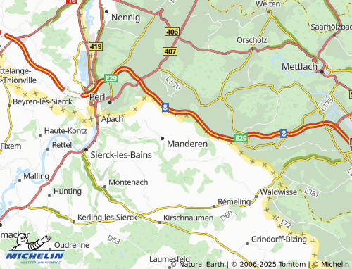 Carte MICHELIN Tunting - ViaMichelin