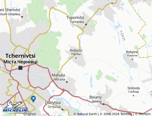 Mappa MICHELIN Ridkivtsi - ViaMichelin