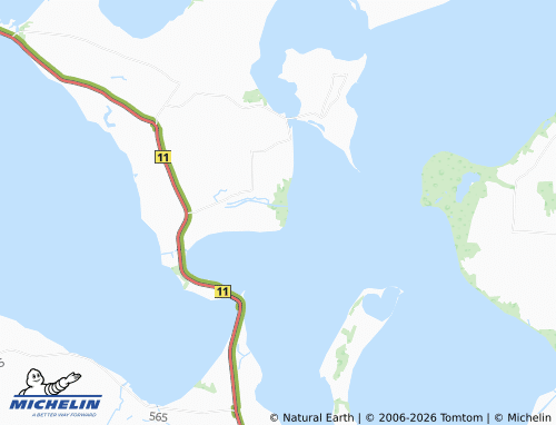 MICHELIN Serup Strand map - ViaMichelin