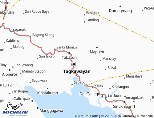 MICHELIN Santo Tomas map - ViaMichelin