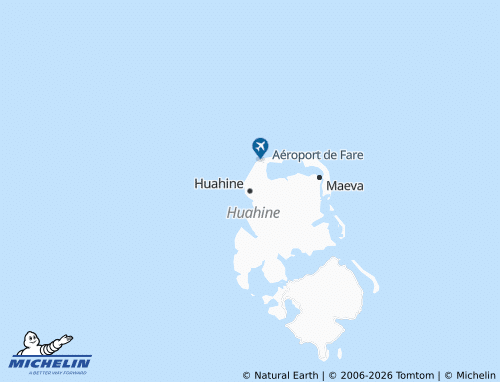 MICHELIN Huahine map - ViaMichelin