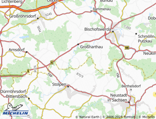 Carte MICHELIN Bühlau - ViaMichelin