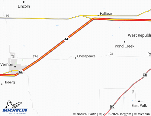 Mapa MICHELIN Chesapeake - ViaMichelin