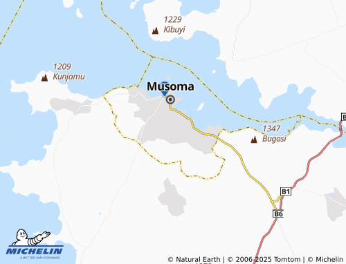 MICHELIN Nyarasuria map - ViaMichelin