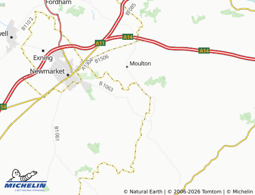 Carte MICHELIN Ashley - ViaMichelin