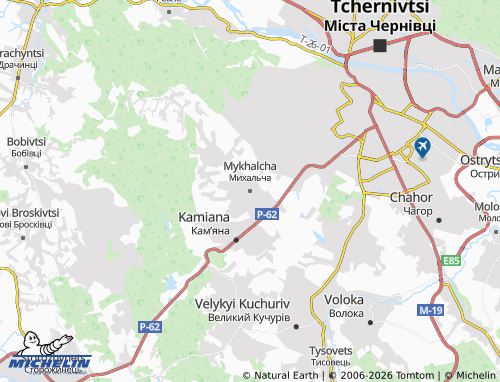 Mappa MICHELIN Mykhalcha - ViaMichelin