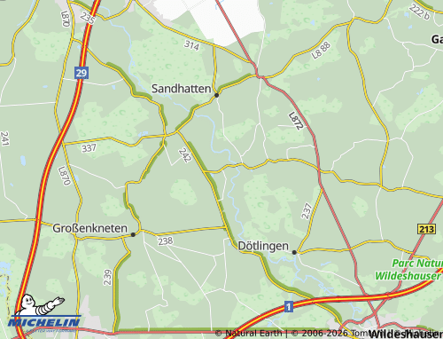 MICHELIN Westrittrum map - ViaMichelin
