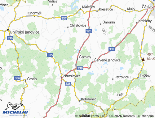 Mappa MICHELIN Černíny - ViaMichelin