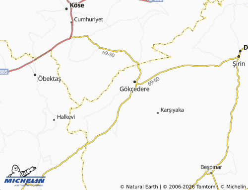 Mappa MICHELIN Yeşilyurt - ViaMichelin