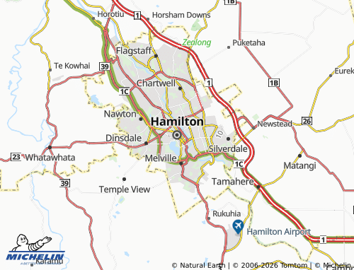 Mapa MICHELIN Hamilton - ViaMichelin