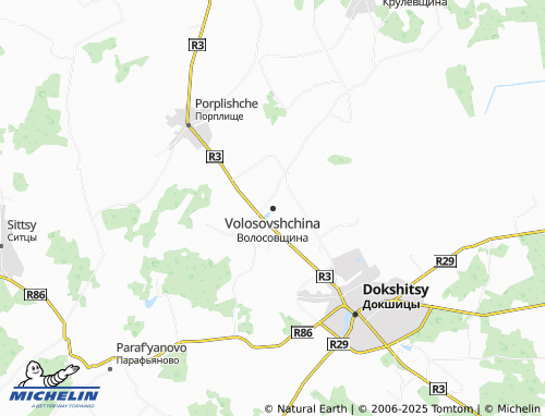MICHELIN Volosovshchina map - ViaMichelin