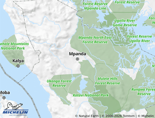 MICHELIN Mpanda map - ViaMichelin
