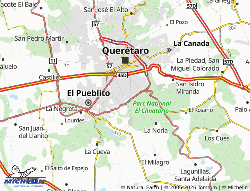 MICHELIN Venceremos map - ViaMichelin