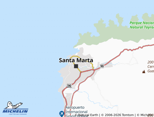 Mappa MICHELIN Obrero - ViaMichelin