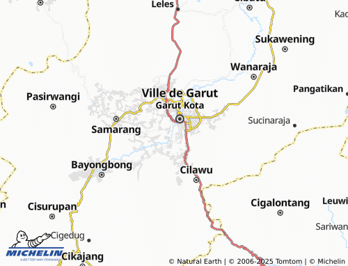 MICHELIN Muara Sanding map - ViaMichelin