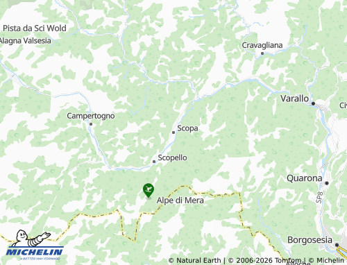 Mapa MICHELIN Scopa - ViaMichelin
