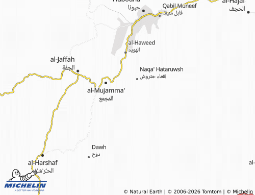 MICHELIN-Landkarte al-Nuqa'a' - ViaMichelin