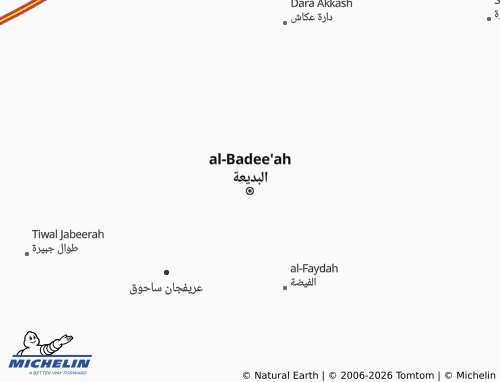 MICHELIN-Landkarte al-Badee'ah - ViaMichelin