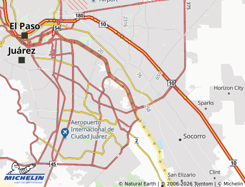 Mappa MICHELIN Cerrada Ámbar - ViaMichelin