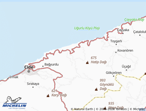 Mappa MICHELIN Düzköy - ViaMichelin