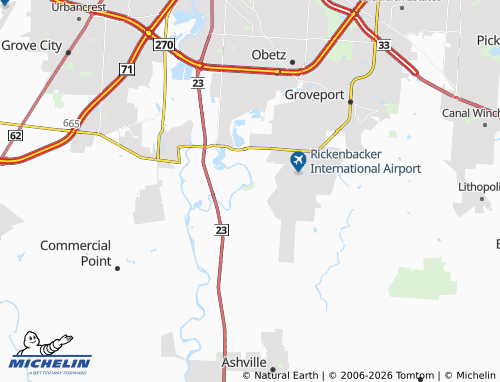 Carte MICHELIN Lockbourne - ViaMichelin
