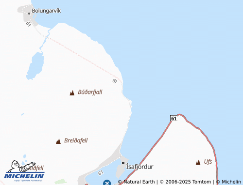 MICHELIN Hnífsdalur map - ViaMichelin