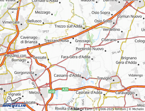 Mapa MICHELIN Bettola - ViaMichelin