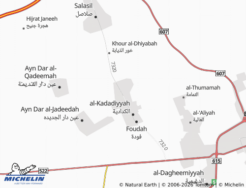 MICHELIN Yakrub map - ViaMichelin