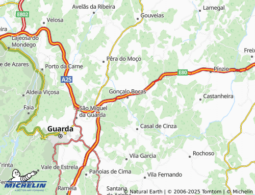 MICHELIN Gonçalo Bocas map - ViaMichelin