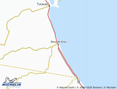MICHELIN-Landkarte Boca de Aroa - ViaMichelin