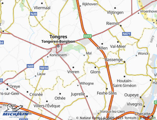 Kaart MICHELIN Nerem - ViaMichelin