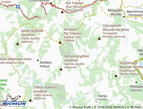 MICHELIN Argithea map - ViaMichelin