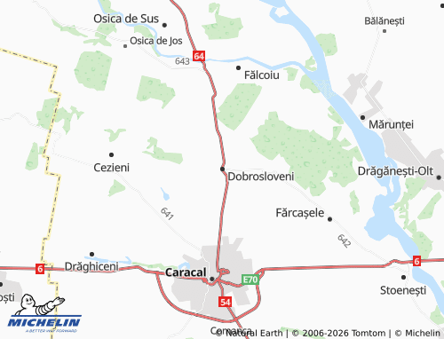 Mapa MICHELIN Dobrosloveni - ViaMichelin
