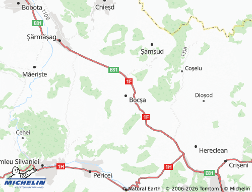 Mappa MICHELIN Bocșa - ViaMichelin