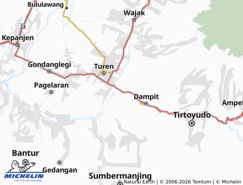 Carte MICHELIN Majangtengah - ViaMichelin