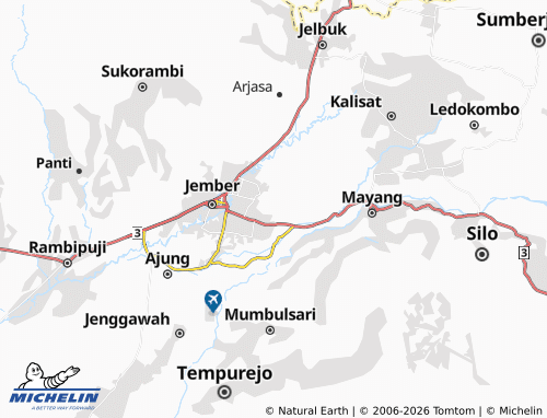 MICHELIN Karangrejo map - ViaMichelin