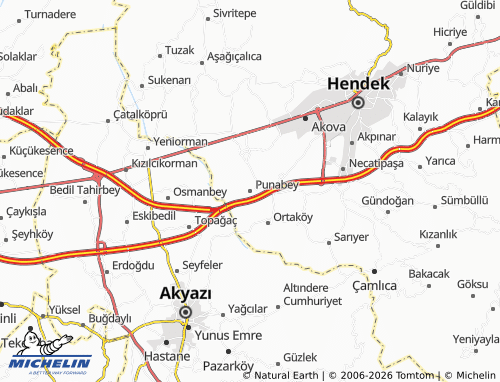 MICHELIN Punabey map - ViaMichelin